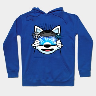 Skiing Alaskan Malamute Brook Hoodie